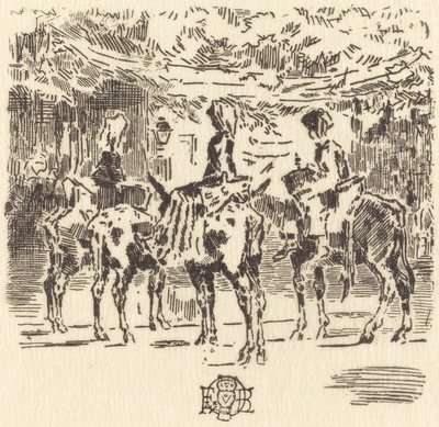लुचोन के छोटे गधे, 1873। द्वारा फेलिक्स हिलैरे बुहोट