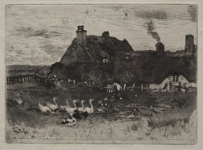 थॉटेड कॉटेज, 1878। द्वारा फेलिक्स हिलैरे बुहोट