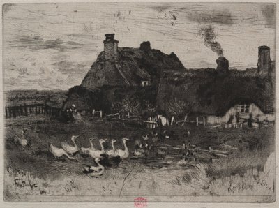 द लिटिल थाटेड कॉटेज, 1878। द्वारा फेलिक्स हिलैरे बुहोट