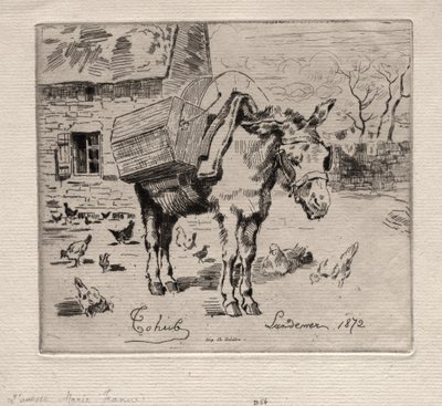 द मुले, मैरी-जीन, 1872। द्वारा फेलिक्स हिलैरे बुहोट