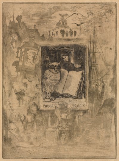 उल्लू, 1883। द्वारा फेलिक्स हिलैरे बुहोट