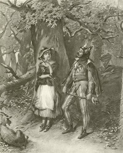 आपको जैसा ठीक लगे। अधिनियम III, दृश्य III (गुरुत्वाकर्षण) द्वारा फेलिक्स ऑक्टेवियस कार डारले