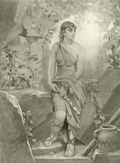 Cymbeline। अधिनियम III, दृश्य VI (गुरुत्वाकर्षण) द्वारा फेलिक्स ऑक्टेवियस कार डारले