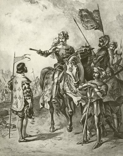 किंग हेनरी पांचवें V. अधिनियम IV, दृश्य VII (गुरुत्वाकर्षण) द्वारा फेलिक्स ऑक्टेवियस कार डारले