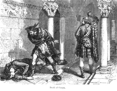 द डेथ ऑफ जॉन कोमिन, द यंगर (d.1306) द्वारा फेलिक्स फिलिपोटेक्स