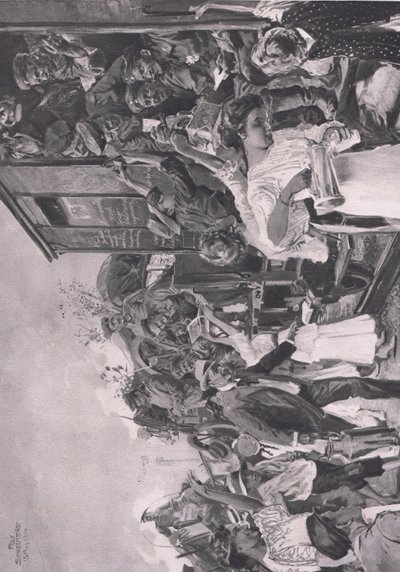 सामने की ओर, हिंडनबर्ग का चित्रण डैटरलैंडिसर डेरलाग सीयू वेलर बर्लिन द्वारा प्रकाशित किया गया है द्वारा फेलिक्स श्वार्मस्टाड