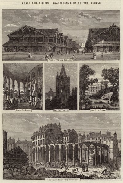 पेरिस विध्वंस, मंदिर का परिवर्तन द्वारा Felix Thorigny