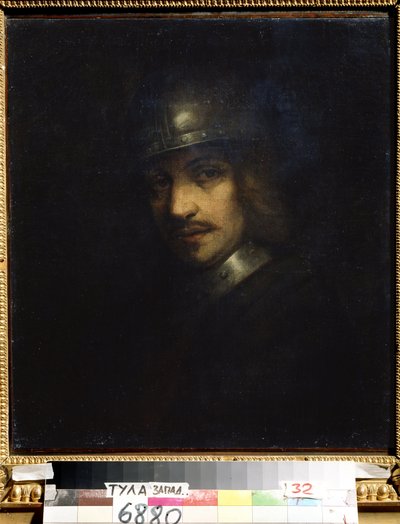 quot;हेलमेट वाले व्यक्ति का चित्रणquot; फर्डिनेंड बोल (1616-1680) द्वारा बनाई गई पेंटिंग, 17वीं शताब्दी का स्टेट आर्ट म्यूजियम, तुला, रूस द्वारा फर्डिनेंड बोलो