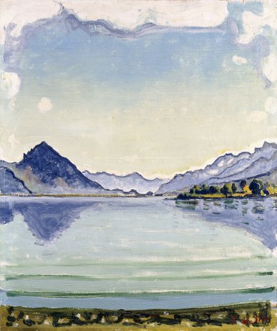 लिसनिंग में थुनेर्सी, 1909 द्वारा फर्डिनेंड होडलर