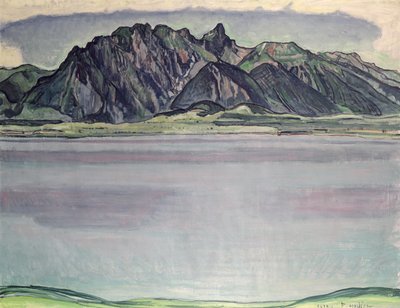 स्टॉकहॉर्न पर्वत, 1910 के साथ थुनेर्सी द्वारा फर्डिनेंड होडलर
