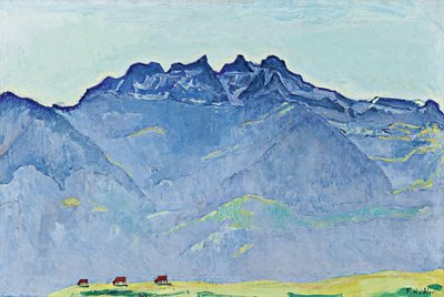 चंपीरी से डेंट-डू-मिडी का दृश्य द्वारा Ferdinand Hodler