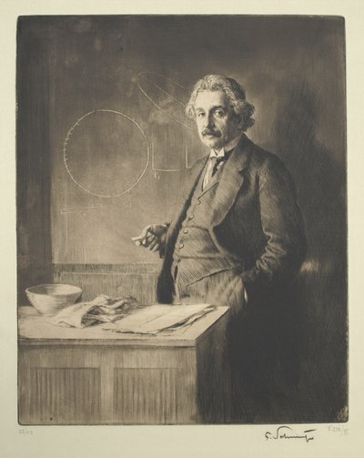 अल्बर्ट आइंस्टीन का पोर्ट्रेट 1879-1955, 1921 द्वारा फर्डिनेंड शमुतज़र