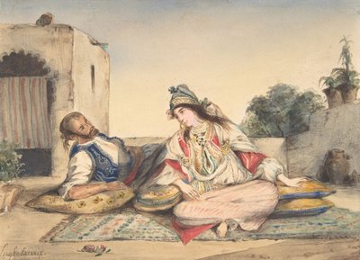 1832 में उनके छत पर एक दलदल युगल द्वारा फर्डिनेंड विक्टर यूजीन डेलाक्रोइक्स