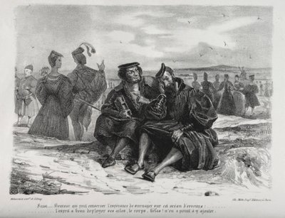 Faust के लिए चित्र: Faust और Wagner, 1828। द्वारा फर्डिनेंड विक्टर यूजीन डेलाक्रोइक्स