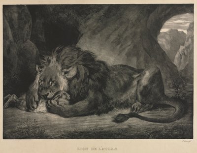 लायन डी लटलस, 1829। द्वारा फर्डिनेंड विक्टर यूजीन डेलाक्रोइक्स