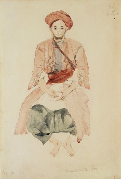 Fez का व्यापारी, c.1832 द्वारा फर्डिनेंड विक्टर यूजीन डेलाक्रोइक्स