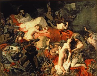 द डेथ ऑफ सरदानापालस द्वारा Ferdinand Victor Eugene Delacroix