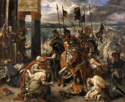 कॉन्स्टेंटिनोपल में क्रूसेडर्स का प्रवेश द्वारा Ferdinand Victor Eugene Delacroix