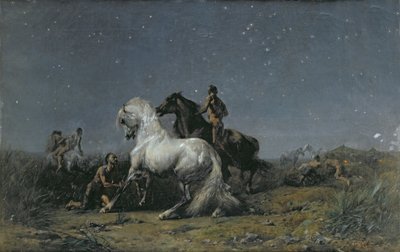 घोड़ा चोर, 19 वीं सदी द्वारा Ferdinand Victor Eugene Delacroix