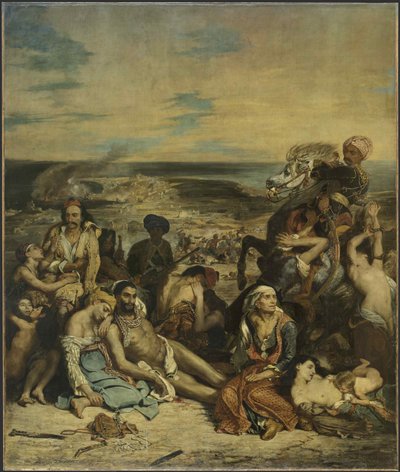 1824 में Chios में नरसंहार। द्वारा फर्डिनेंड विक्टर यूजीन डेलाक्रोइक्स