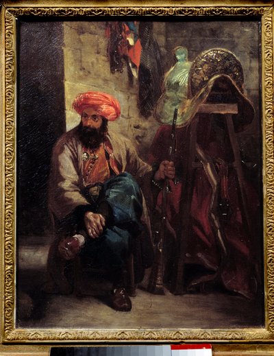 यूजीन डेलाक्रोइक्स (1798-1863) 1825 सन द्वारा तुर्की सैडल पेंटिंग। 0,41x0,33 मीटर। द्वारा फर्डिनेंड विक्टर यूजीन डेलाक्रोइक्स
