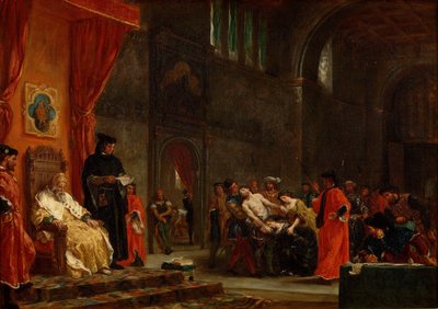 द टू फोसकरी, 1855 द्वारा फर्डिनेंड विक्टर यूजीन डेलाक्रोइक्स