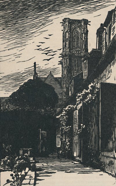 नेवर्स - कैथेड्रल टॉवर, 1919 द्वारा फ़र्नांड चैंडरे