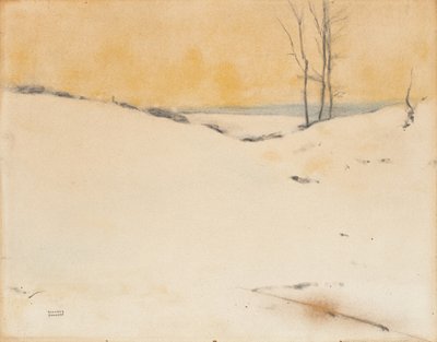 बर्फ में, c.1916 द्वारा फर्नांड खनोफ