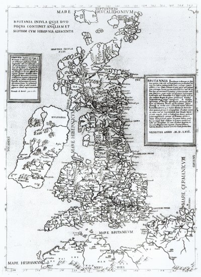 Carde, dup Regna शामिल इंग्लैंड और स्कॉटलैंड और आयरलैंड निर्धारक, Orgione द्वारा, 1562 (उत्कीर्णन) द्वारा फर्नांडो बर्टेली