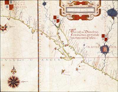 मेक्सिको के पश्चिमी तट और दक्षिणी कैलिफोर्निया का दृश्य - Map द्वारा फ़नाओ वाज़ डोरादो