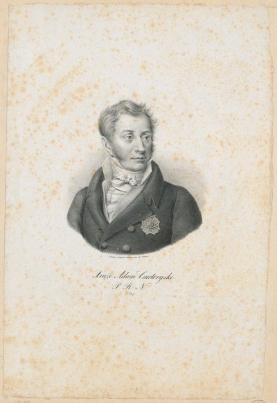 प्रिंस एडम जेरज़ी Czartoryski 1770-1861, 1831 द्वारा फ़िलिप रोमानोव्स्की