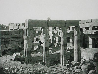 कर्णक, थेब्स में खंडहर, प्रकाशित c.1900 (फोटोग्राव्योर) द्वारा फिल्म्स गौपिल