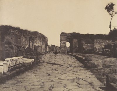 पोम्पेई, पोम्पी लेन, मामिया का मकबरा स्मारक, सीए। 1853. द्वारा फेरमिन युगीन ले दीन