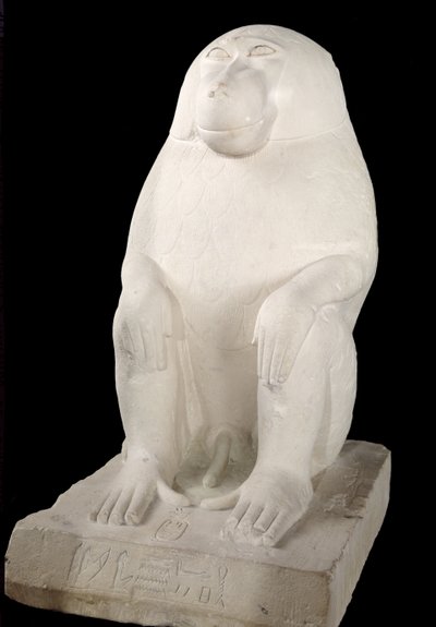 बाबून, मध्य साम्राज्य, संभवतः 7 वां राजवंश (चूना पत्थर) द्वारा First Intermediate Period Egyptian