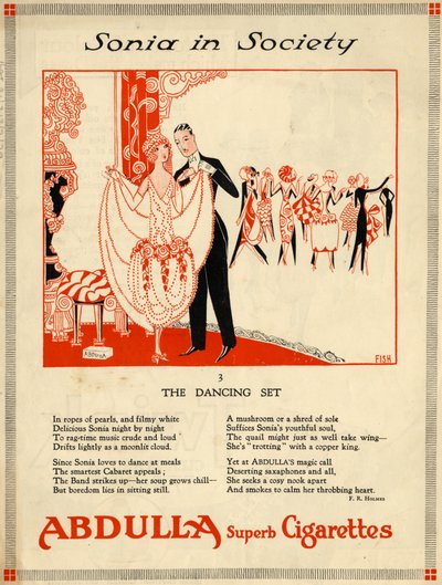 अब्दुल्ला सिगरेट, 1920 के दशक द्वारा मछली