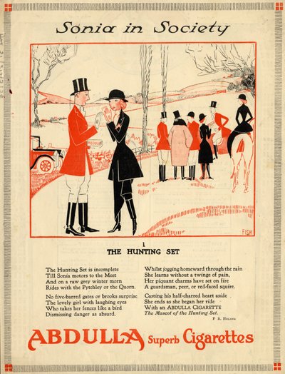 अब्दुल्ला सिगरेट, 1920 के दशक द्वारा मछली