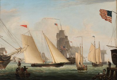 बोस्टन हार्बर में यॉट नॉर्दन लाइट, 1845 द्वारा Fitz Henry Lane