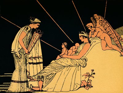 फोबस का जन्मदिन का उपहार, 1880 द्वारा Flaxman