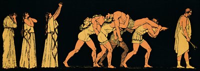 द डेड ब्रदर्स, 1880 द्वारा Flaxman