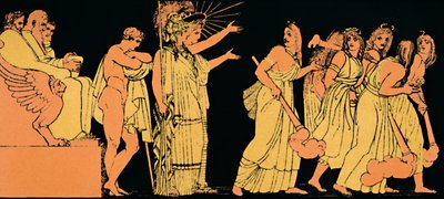 द फेरीज़ डिपार्टिंग, 1880 द्वारा Flaxman