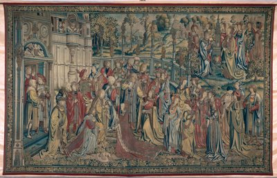 बथशेबा ने पैलेस को आदेश दिया, डेविड और बाथशीबा की तपस्या, c.1510-15 द्वारा फ्लेमिश स्कूल