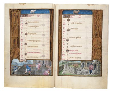 रोथ्सचाइल्ड बुक ऑफ़ आवर्स, गेन्ट या ब्रुग्स के फोलियो, c.1505 द्वारा फ्लेमिश स्कूल