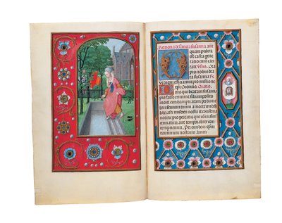रोथ्सचाइल्ड बुक ऑफ़ आवर्स, गेन्ट या ब्रुग्स के फोलियो, c.1505 द्वारा फ्लेमिश स्कूल