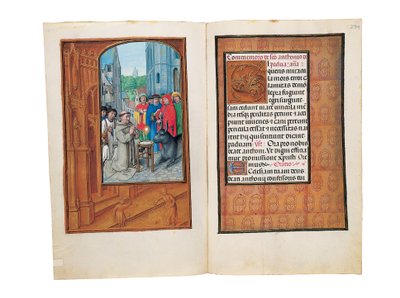 रोथ्सचाइल्ड बुक ऑफ़ आवर्स, गेन्ट या ब्रुग्स के फोलियो, c.1505 द्वारा फ्लेमिश स्कूल