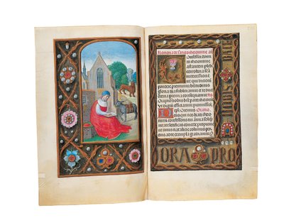 रोथ्सचाइल्ड बुक ऑफ़ आवर्स, गेन्ट या ब्रुग्स के फोलियो, c.1505 द्वारा फ्लेमिश स्कूल