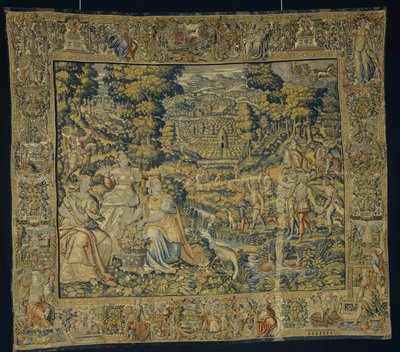 प्लूटो के साथ प्लूटो और प्रोसेरपिना, c.1600 द्वारा फ्लेमिश स्कूल