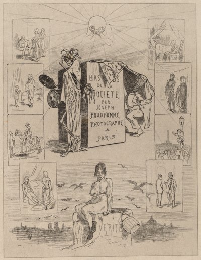 फ्रंटिसपीस: द ड्रेग्स ऑफ सोसाइटी लास बेस-फोंड्स डे ला सोसाइटी, 1864। द्वारा फेलिसियन रोप्स