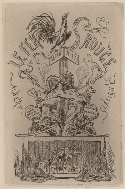 द रेड आयरन ले फेर रूज, 1871। द्वारा फेलिसियन रोप्स