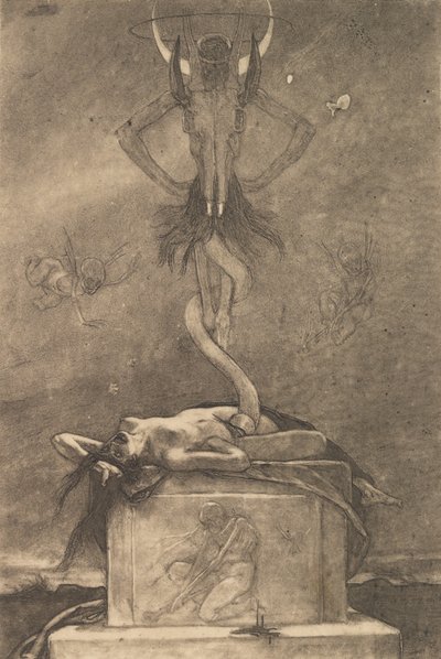 द सैटेनिक ओन्स से बलिदान, सीए। 1882., सीए। 1882. द्वारा फेलिसियन रोप्स