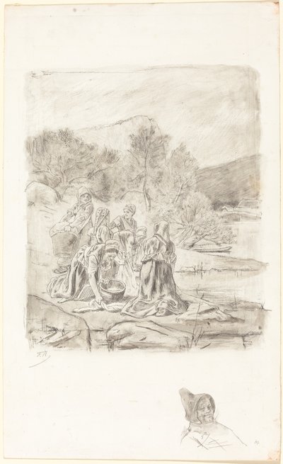 धोबी, सी.1884-1887। द्वारा फेलिसियन रोप्स